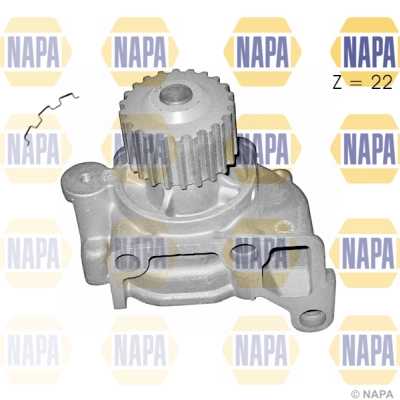 Pompe à eau, refroidissement du moteur NAPA NWP1364