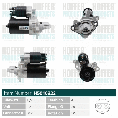 Démarreur HOFFER H5010322