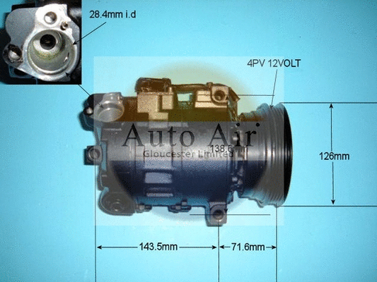 Compresseur, climatisation AUTO AIR GLOUCESTER 14-4084R