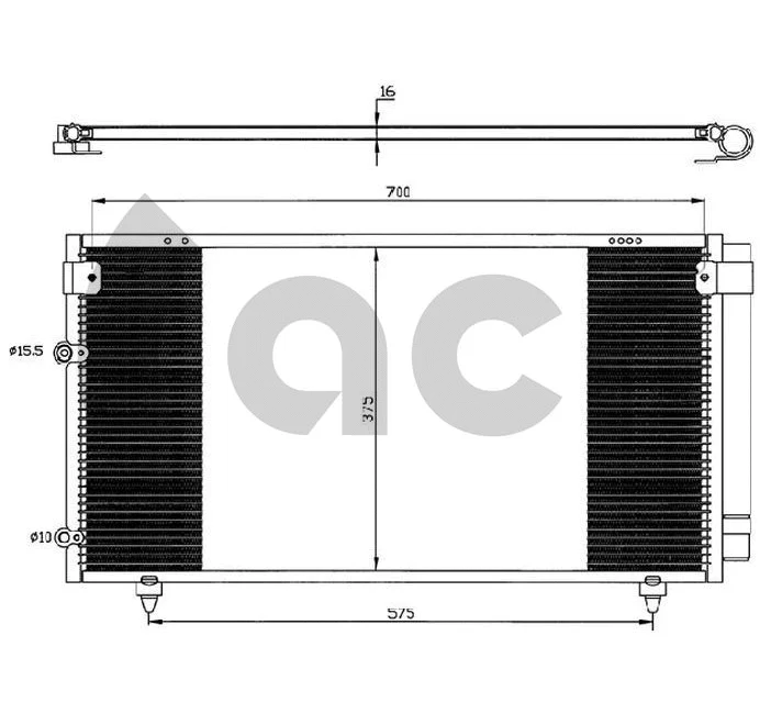 Condenseur, climatisation ACR 300560