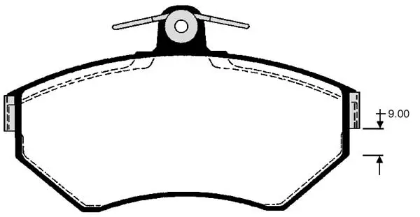 Kit de plaquettes de frein, frein à disque Technika 01243