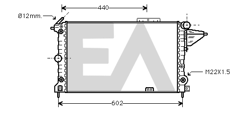 Radiateur, refroidissement du moteur EACLIMA 31R54152