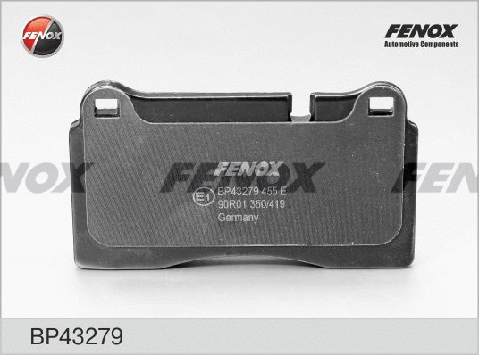 Kit de plaquettes de frein, frein à disque FENOX BP43279