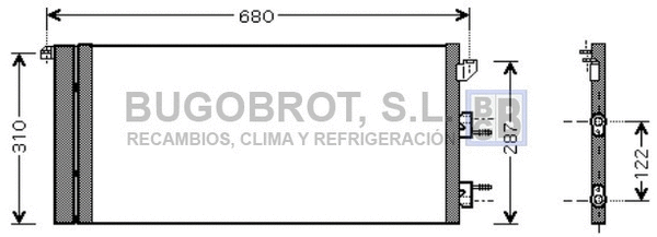 Condenseur, climatisation BUGOBROT 62-FT5293