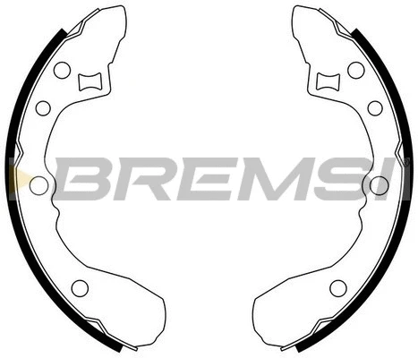 Jeu de mâchoires de frein BREMSI GF0773