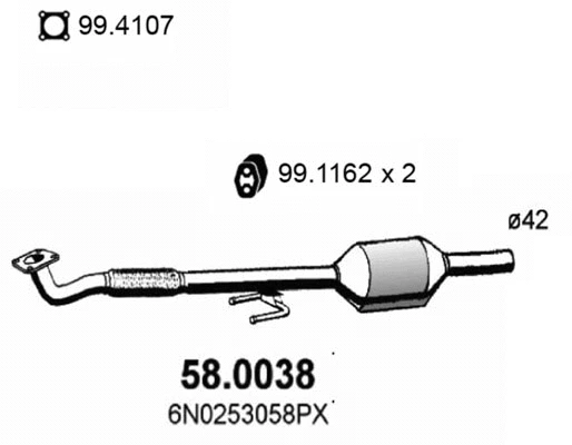 Catalyseur ASSO 58.0038