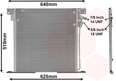 Condenseur, climatisation VAN WEZEL 30005220