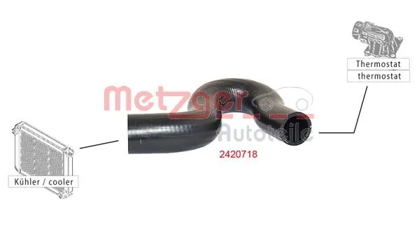 Durite de radiateur METZGER 2420718