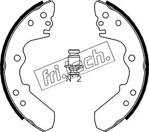 Jeu de mâchoires de frein fri.tech. 1073.168