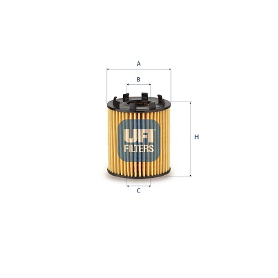 Filtre à huile UFI 25.258.00