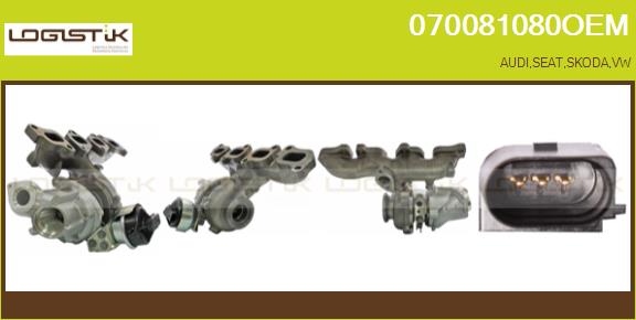 Turbocompresseur, suralimentation LGK 070081080OEM
