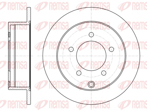 Disque de frein REMSA 61377.00