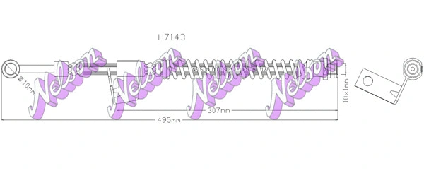 Flexible de frein KAWE H7143