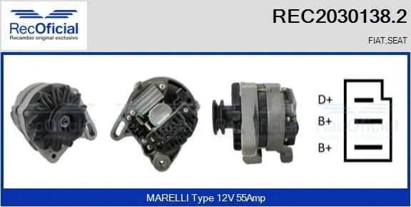 Alternateur RECOFICIAL REC2030138.2