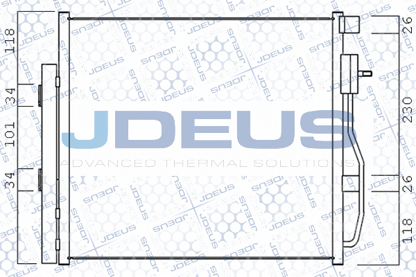 Condenseur, climatisation JDEUS M-7560150