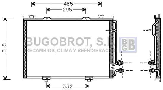 Condenseur, climatisation BUGOBROT 62-MS5232
