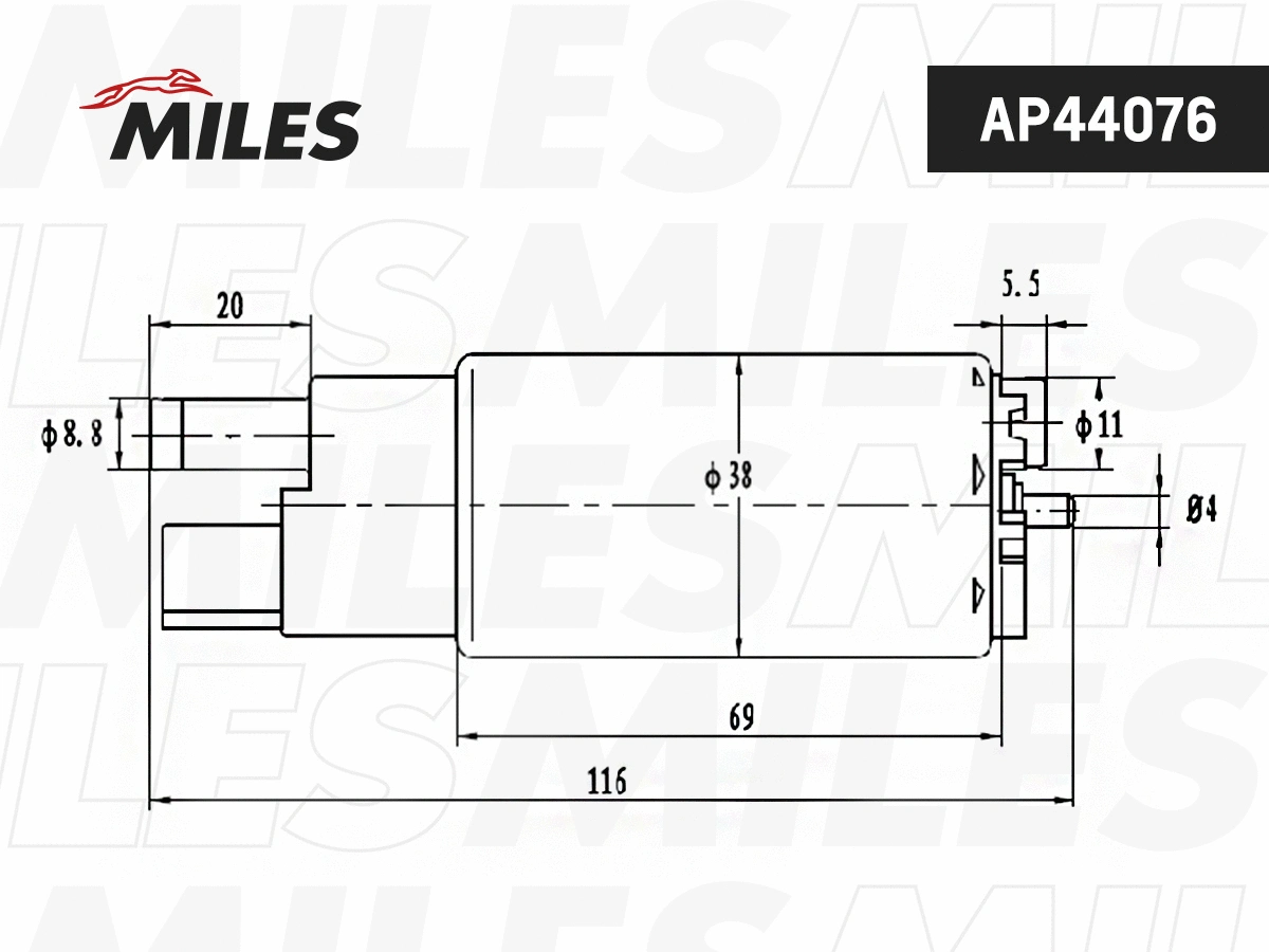 Pompe à carburant MILES AP44076