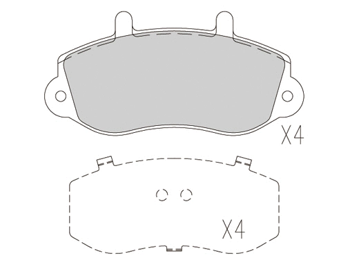 Kit de plaquettes de frein, frein à disque KLAXCAR FRANCE 24043z