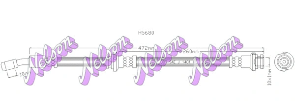 Flexible de frein BROVEX-NELSON H5680