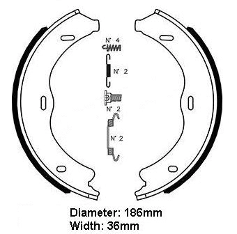 Jeu de mâchoires de frein DANAHER DBS11143A