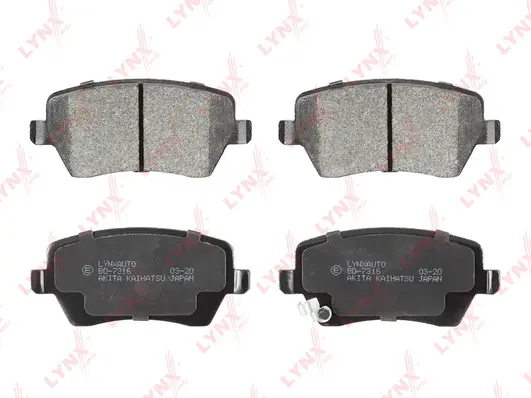 Kit de plaquettes de frein, frein à disque LYNXAUTO BD-7316