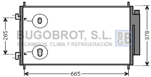 Condenseur, climatisation BUGOBROT 62-HD5214