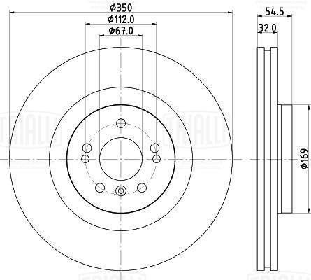 Disque de frein TRIALLI DF 265318