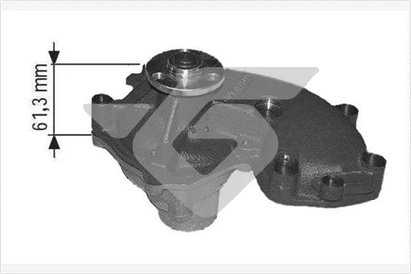 Pompe à eau, refroidissement du moteur HUTCHINSON WP163