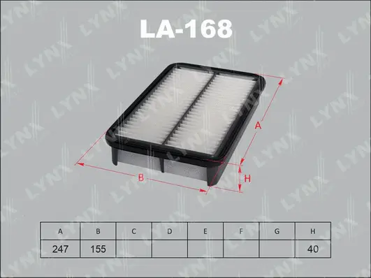 Filtre à air LYNXAUTO LA-168
