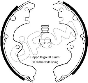 Jeu de mâchoires de frein CIFAM 153-634