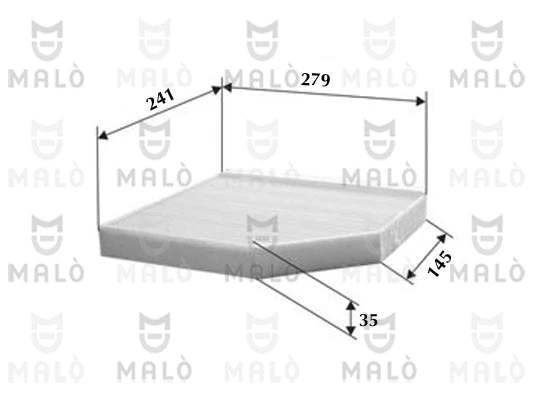 Filtre, air de l'habitacle AKRON-MALÒ 1531751