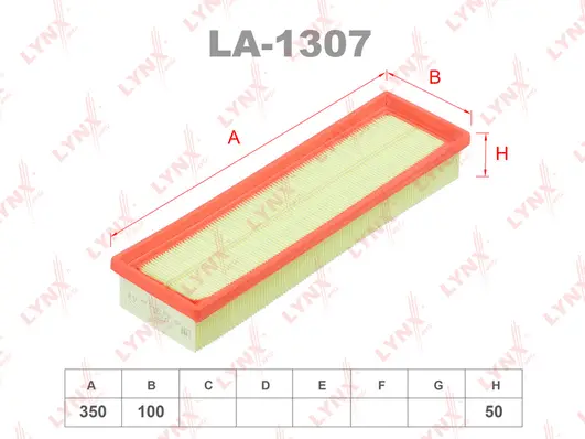 Filtre à air LYNXAUTO LA-1307