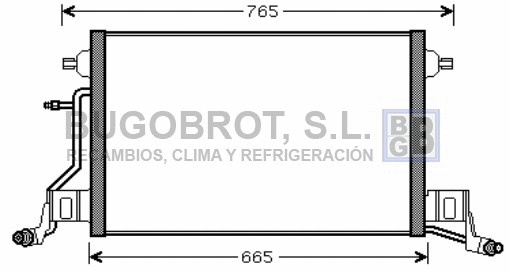 Condenseur, climatisation BUGOBROT 62-AI5264
