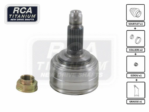 Jeu de joints, arbre de transmission RCA FRANCE RV04