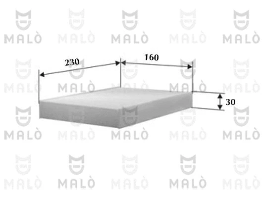 Filtre, air de l'habitacle AKRON-MALÒ 1530351