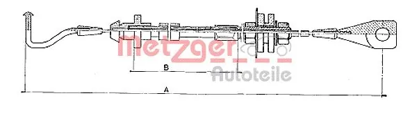 Câble d'accélération METZGER 10.090