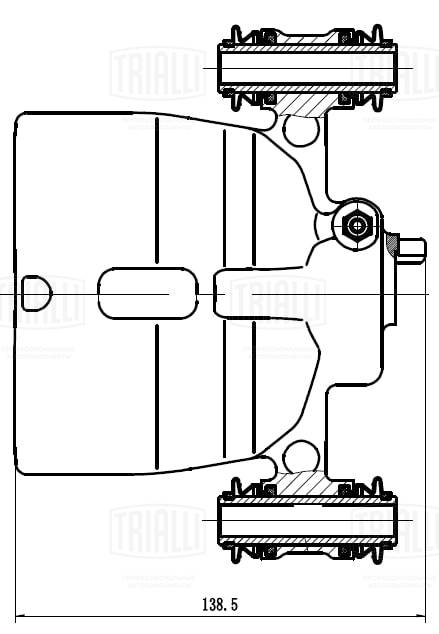 Étrier de frein TRIALLI CF 032110