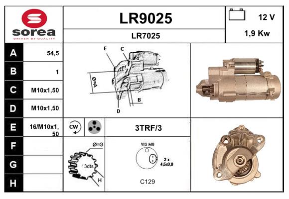 Démarreur SNRA LR9025