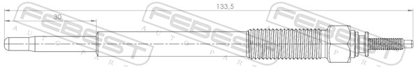 Bougie de préchauffage FEBEST 12642-003