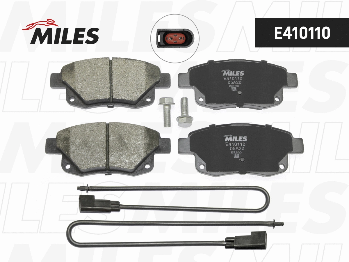 Kit de plaquettes de frein, frein à disque MILES E410110