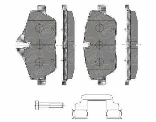 Kit de plaquettes de frein, frein à disque SCT - MANNOL SP 430 PR