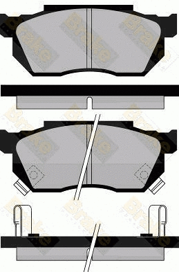 Kit de plaquettes de frein, frein à disque Brake ENGINEERING PA396