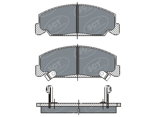 Kit de plaquettes de frein, frein à disque SCT - MANNOL SP 278 PR