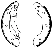 Jeu de mâchoires de frein ABTEX ABS4017