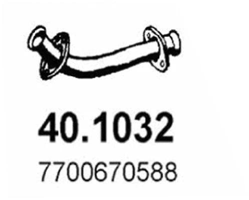 Tuyau d'échappement ASSO 40.1032