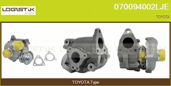 Turbocompresseur, suralimentation LGK 070094002LJE