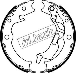 Jeu de mâchoires de frein, frein de stationnement fri.tech. 1027.007