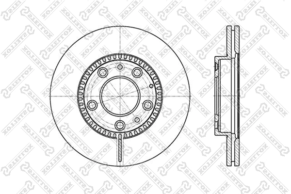 Disque de frein STELLOX 6020-3241V-SX