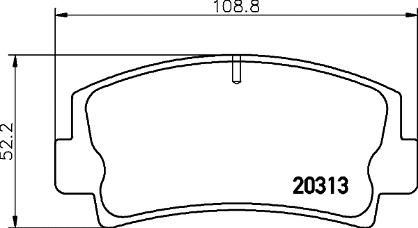 Kit de plaquettes de frein, frein à disque MINTEX MDB1058