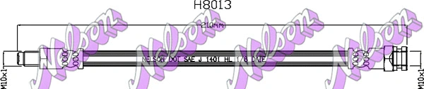 Flexible de frein BROVEX-NELSON H8013